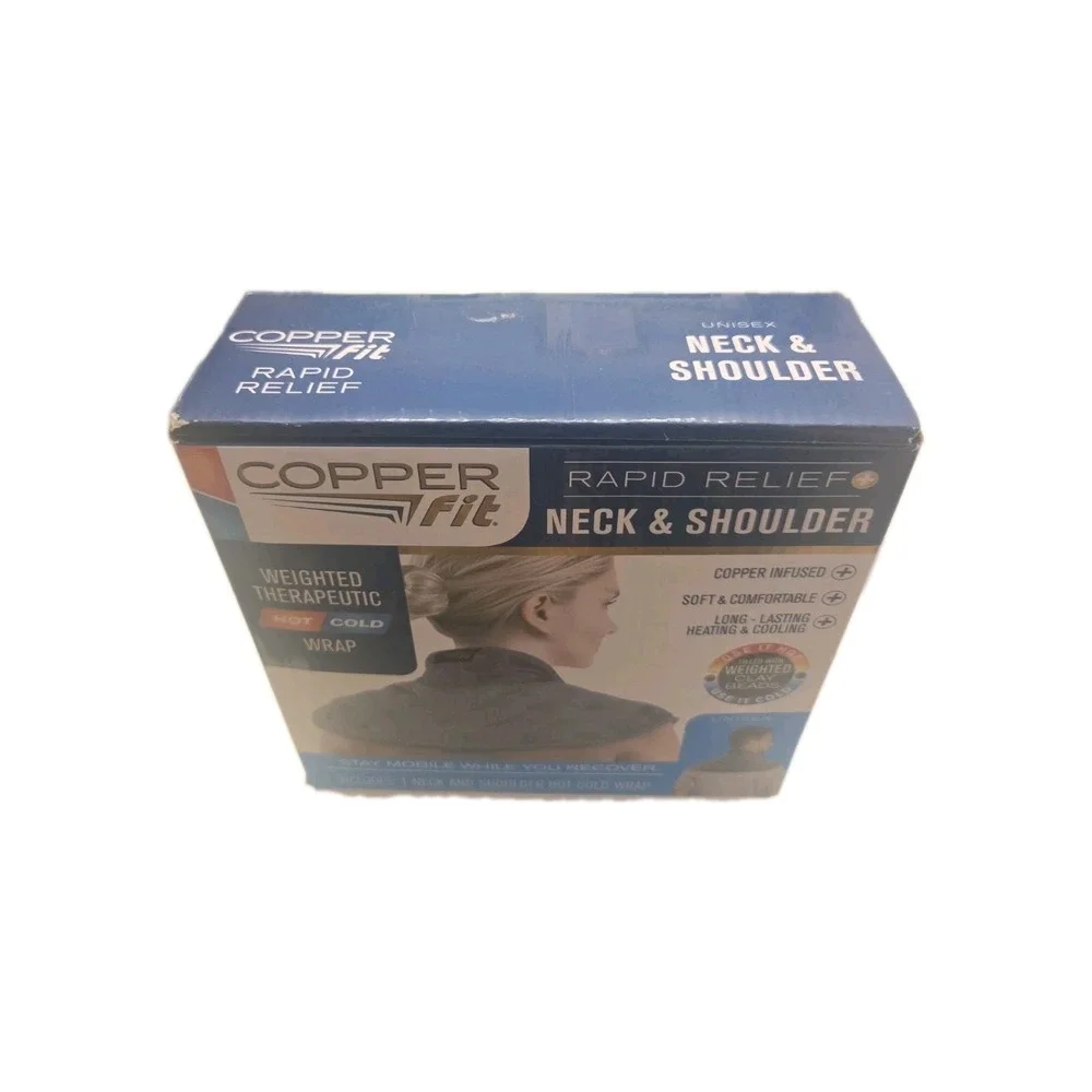 Copper Fit Rapid Relief Head Neck & Shoulder Weighted Wrap Hot or Cold Microwave